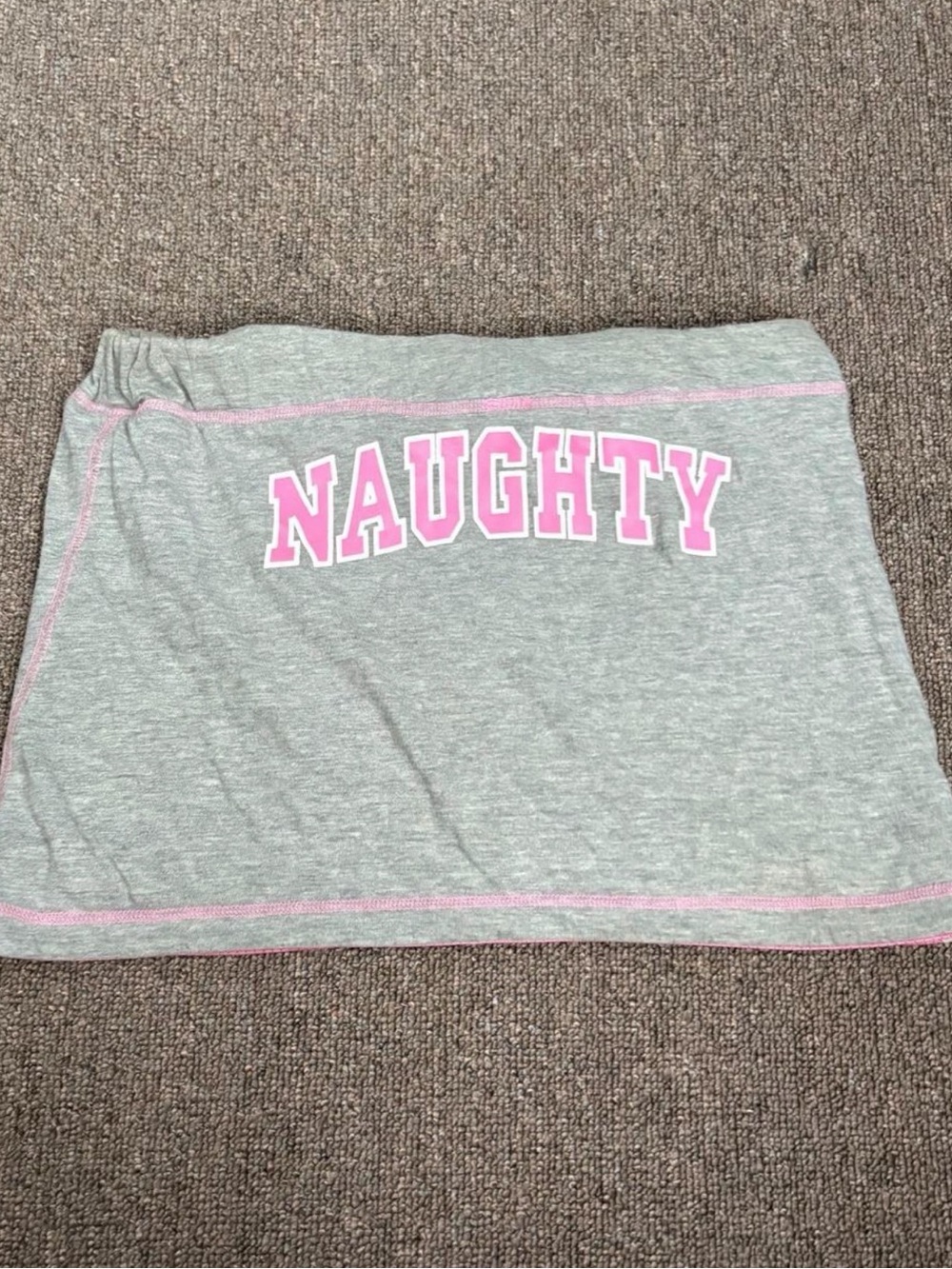 Vintage Y2K 2000s sporty pink mesh naughty reversible mini skirt
